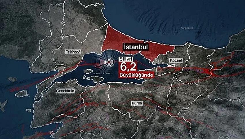 İstanbul'da 6.2 Şiddetinde Deprem