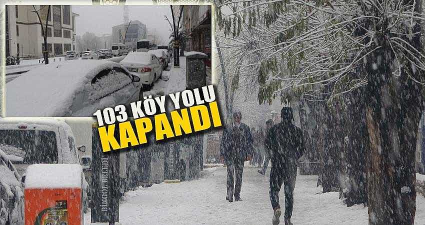 103 KÖY YOLU KARDAN KAPANDI