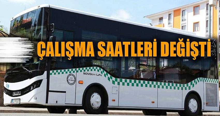 Halk otobüsleri saat 22:00’ye kadar