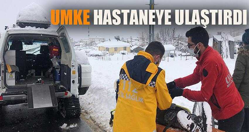 Diyaliz hastası, UMKE yardımıyla hastaneye ulaştırıldı